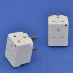 3 Ways UK Adapter Socket