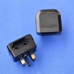 2 Round Pin Plug to UK Converter