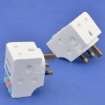 3 Way UK Plug with Socket